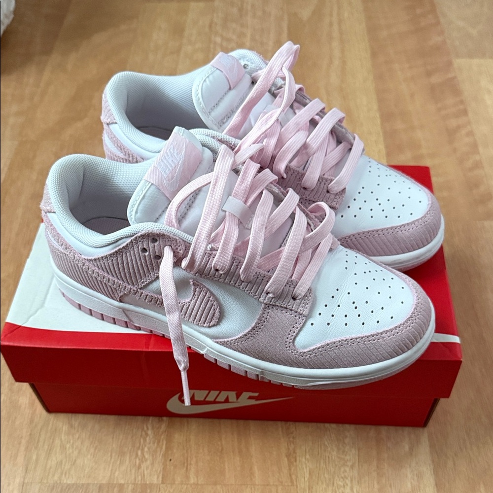 Nike Dunk Low Pink Corduroy